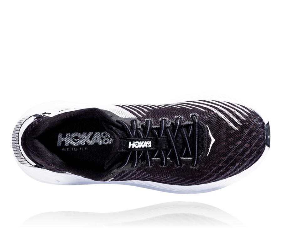 Hoka Australia One One Rincon - Mens Running Shoes Black/White - MJKTV-6904